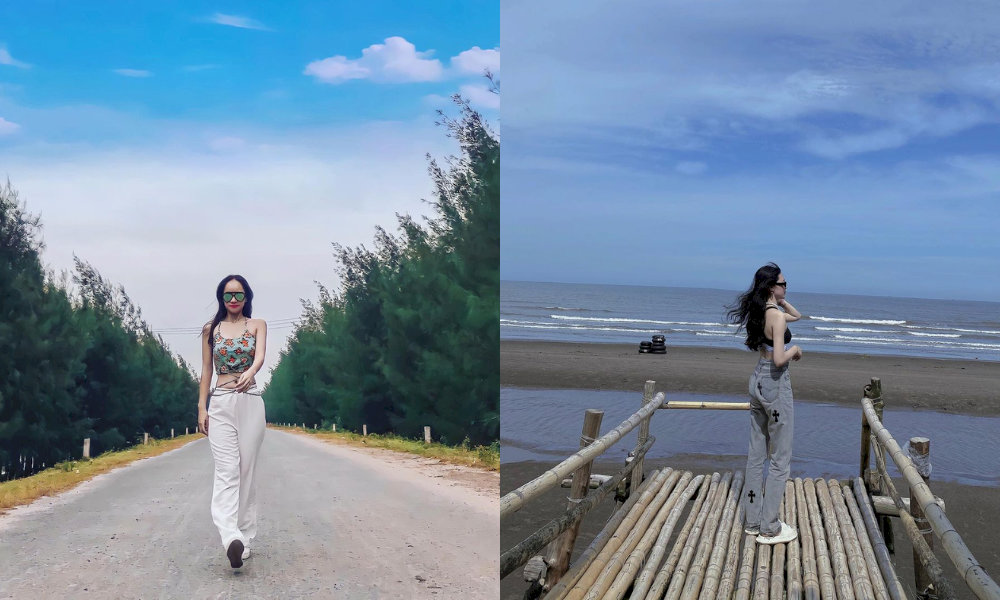 Check-in tại biển Cồn Vành